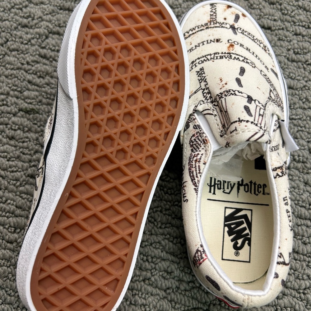 Vans Harry Potter Map Pattern Slip-Ons size 13 kids - Picture 4 of 4